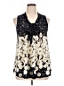 Ember 100% Polyester Black Sleeveless Blouse Size XL - photo 1