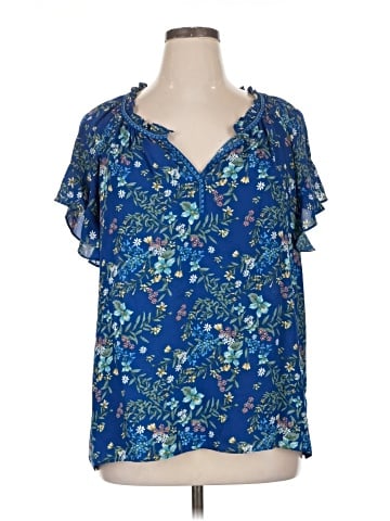 Max Studio Short Sleeve Blouse (view 1)