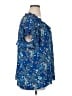 Max Studio 100% Polyester Blue Short Sleeve Blouse Size 1X - photo 4