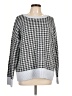 Ann Taylor LOFT Outlet Houndstooth Silver Pullover Sweater Size L - photo 1
