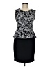 En Focus Studio Paisley Black Cocktail Dress Size 6 - photo 1