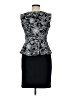 En Focus Studio Paisley Black Cocktail Dress Size 6 - photo 2