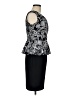 En Focus Studio Paisley Black Cocktail Dress Size 6 - photo 4
