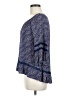 Hannah 100% Rayon Blue 3/4 Sleeve Blouse Size M - photo 5