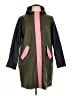 Boden 100% Polyurethane Color Block Green Raincoat Size 16 - 18 - photo 1