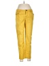 Apt. 9 Solid Yellow Casual Pants Size 8 - photo 1