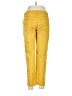 Apt. 9 Solid Yellow Casual Pants Size 8 - photo 2