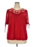 Assorted Brands Red Short Sleeve Blouse Size 3X - photo 1