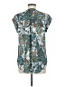 Daniel Rainn Floral Paisley Tropical Teal Short Sleeve Blouse Size M - photo 2