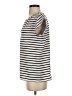 Gap 100% Polyester Stripes Ivory Short Sleeve Top Size XS - photo 5