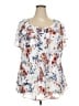 Tamara H. White Short Sleeve Blouse Size 3X - photo 1