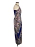 Cato 100% Polyester Print Blue Casual Dress Size 6 - photo 4