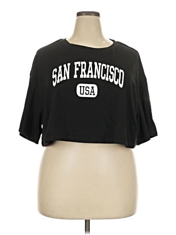 Shein Curve Short Sleeve T-Shirt (view 1)