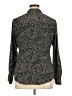MICHAEL Michael Kors 100% Polyester Tweed Gray Long Sleeve Blouse Size XL - photo 2