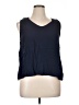 Gap Outlet 100% Polyester Blue Sleeveless Blouse Size XL - photo 1