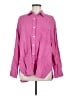 Faherty 100% Linen Pink Long Sleeve Button-Down Shirt Size M - photo 1