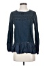 Sundance 100% Cotton Blue Long Sleeve Blouse Size S - photo 1