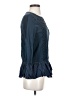 Sundance 100% Cotton Blue Long Sleeve Blouse Size S - photo 4