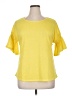 Assorted Brands Yellow Short Sleeve Top Size XL - photo 1