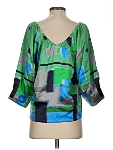 Madison Marcus 3/4 Sleeve Silk Top (view 2)
