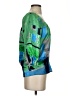 Madison Marcus 100% Silk Green 3/4 Sleeve Silk Top Size S - photo 4