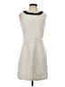 CeCe 100% Polyester Tweed Ivory Cocktail Dress Size 4 - photo 1