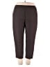 Bend Over 100% Polyester Solid Brown Dress Pants Size 20 - photo 1