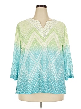 Alfred Dunner 3/4 Sleeve Blouse