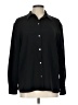 Theory Solid Black Long Sleeve Blouse Size L - photo 1