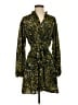 Topshop 100% Polyester Paisley Green Casual Dress Size 4 - photo 1