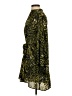 Topshop 100% Polyester Paisley Green Casual Dress Size 4 - photo 5