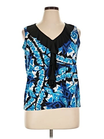 Double Take Sleeveless Blouse (view 1)
