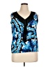 Double Take Blue Sleeveless Blouse Size 1X - photo 1