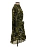 Topshop 100% Polyester Paisley Green Casual Dress Size 4 - photo 4