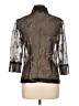 Nicole Miller Collection Floral Black 3/4 Sleeve Blouse Size 10 - photo 2