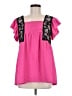 Oddi Pink Short Sleeve Blouse Size 8 - photo 1
