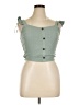 Monteau Green Sleeveless Blouse Size XL - photo 1