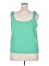 Boden 100% Cotton Green Sleeveless Top Size 20 - 22 - photo 2