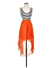 2b bebe Stripes Orange Casual Dress Size XS - photo 1