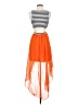 2b bebe Stripes Orange Casual Dress Size XS - photo 2