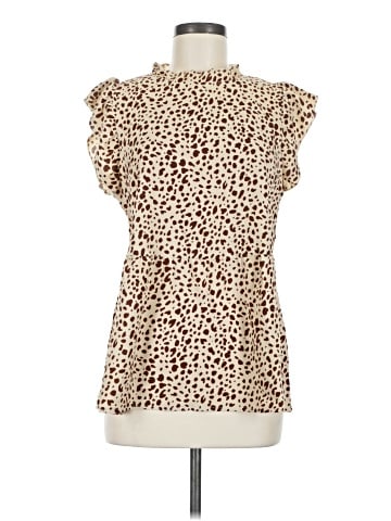 Angashion Short Sleeve Blouse (view 1)