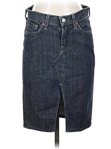 7 For All Mankind Denim Skirt (view 1)
