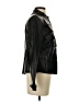 Unbranded 100% Leather Solid Black Leather Jacket Size S - photo 4