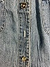 Bill Blass 100% Cotton Blue Sleeveless Button-Down Shirt Size S - photo 3