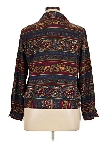 Alfred Dunner Long Sleeve Button-Down Shirt (view 2)