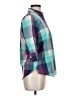 Foxcroft Color Block Purple 3/4 Sleeve Button-Down Shirt Size 6 - photo 4