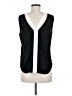 Trouve 100% Polyester Black Sleeveless Blouse Size M - photo 2