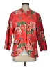 MULTIPLES Floral Red Blazer Size L - photo 1