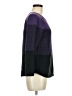 Karen Scott 100% Cotton Color Block Purple Pullover Sweater Size M (petite) - photo 4