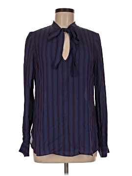 J.Crew Collection Long Sleeve Silk Top